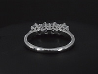 Witgouden ring met natuurlijke diamanten - afbeelding 4 van  6