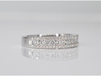 Witgouden ring met natuurlijke diamanten - afbeelding 3 van  8