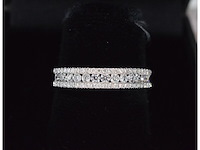 Witgouden ring met natuurlijke diamanten - afbeelding 4 van  8