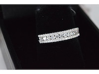 Witgouden ring met natuurlijke diamanten - afbeelding 5 van  8