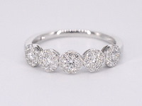 Witgouden ring met natuurlijke diamanten - afbeelding 7 van  10