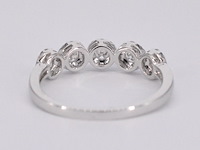 Witgouden ring met natuurlijke diamanten - afbeelding 8 van  10