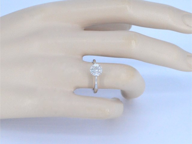 Witgouden ring met prinses en marquise geslepen natuurlijke diamanten - afbeelding 5 van  11