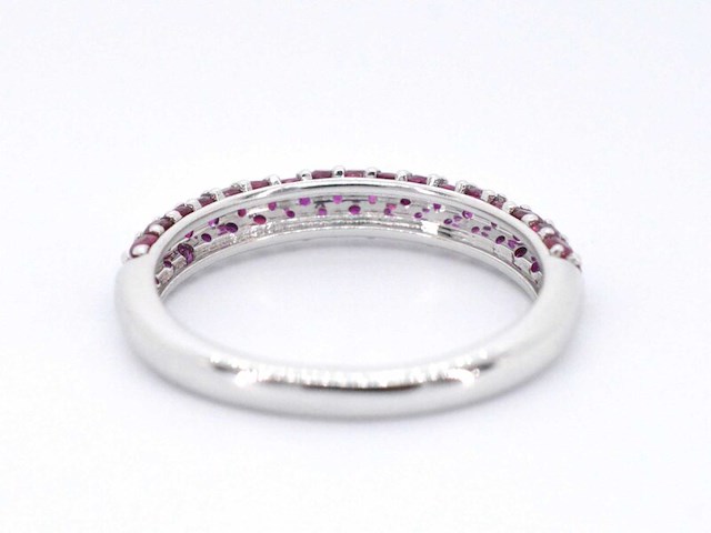 Witgouden ring met robijnen - afbeelding 8 van  10