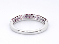 Witgouden ring met robijnen - afbeelding 8 van  10