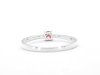 Witgouden ring met roze diamant - afbeelding 8 van  10