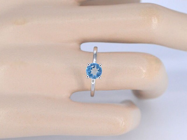 Witgouden ring met topaas - afbeelding 4 van  11