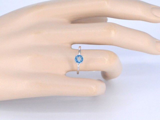 Witgouden ring met topaas - afbeelding 5 van  11