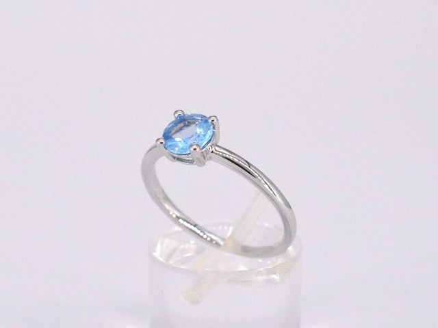 Witgouden ring met topaas - afbeelding 6 van  11