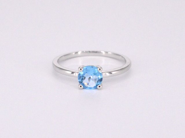 Witgouden ring met topaas - afbeelding 8 van  11