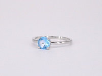 Witgouden ring met topaas - afbeelding 11 van  11