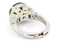 Witgouden ring met zwarte diamant 5.00 carat - afbeelding 8 van  11