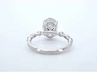 Witgouden ring ovale diamant 3.00 ct - afbeelding 3 van  11