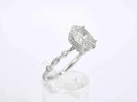 Witgouden ring ovale diamant 3.00 ct - afbeelding 4 van  11