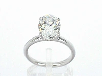 Witgouden ring ovale diamant 3.00 ct
