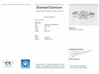 Witgouden ring prinses marquise diamant - afbeelding 2 van  10
