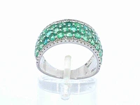 Witgouden ring smaragd 0.40 ct - afbeelding 5 van  9