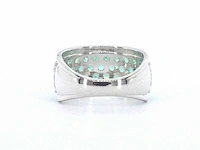 Witgouden ring smaragd 0.40 ct - afbeelding 6 van  9