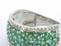 Witgouden ring smaragd 0.40 ct - afbeelding 7 van  9