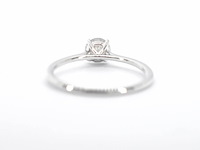 Witgouden ring solitair met natuurlijke briljant geslepen diamanten - afbeelding 7 van  10