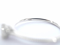 Witgouden ring solitair met natuurlijke briljant geslepen diamanten - afbeelding 7 van  9