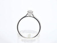 Witgouden ring solitair met natuurlijke briljant geslepen diamanten - afbeelding 2 van  12