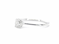 Witgouden ring solitair met natuurlijke briljant geslepen diamanten - afbeelding 12 van  12