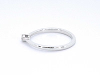 Witgouden ring solitaire met een briljant geslepen diamant - afbeelding 7 van  10