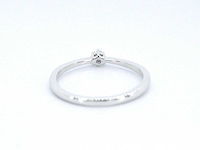 Witgouden ring solitaire met een briljant geslepen diamant - afbeelding 9 van  10