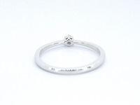 Witgouden ring solitaire met een briljant geslepen natuurlijke diamant - afbeelding 9 van  11