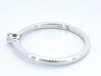 Witgouden ring solitaire met een briljant geslepen natuurlijke diamant - afbeelding 11 van  11