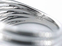 Witgouden ring vijf diamanten - afbeelding 10 van  11