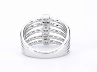 Witgouden ring vijf diamanten - afbeelding 7 van  11