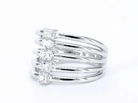 Witgouden ring vijf diamanten - afbeelding 11 van  11