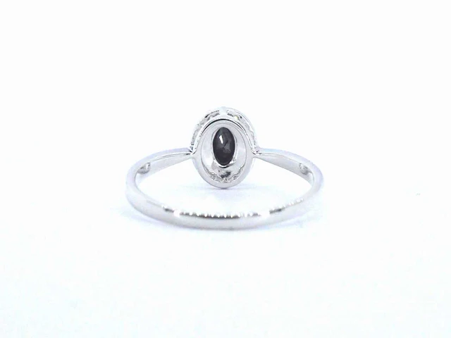 Witgouden ring zwarte diamant - afbeelding 8 van  8
