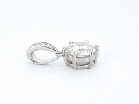 Witgouden solitair hanger diamant 1.00 ct - afbeelding 5 van  6