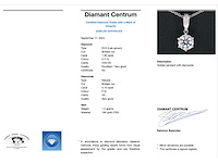 Witgouden solitair hanger met een diamant 1.00 carat - afbeelding 3 van  6