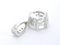 Witgouden solitair hanger met een diamant van 1.50 carat, excl. ketting - afbeelding 5 van  7