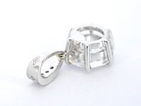 Witgouden solitair hanger met een diamant van 1.50 carat, excl. ketting - afbeelding 5 van  5