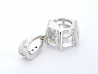 Witgouden solitair hanger met een diamant van 1.50 carat, excl. ketting - afbeelding 5 van  7