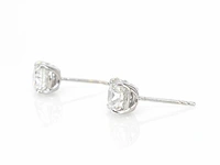 Witgouden solitair oorbellen 3.00 ct igi - afbeelding 4 van  9