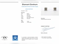 Witgouden solitair oorbellen briljant 0.65 ct - afbeelding 6 van  6