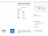 Witgouden solitair oorbellen diamant - afbeelding 8 van  8