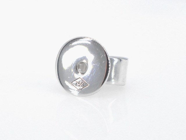 Witgouden solitair oorbellen met 4.00 carat aan natuurlijke diamanten - afbeelding 7 van  9