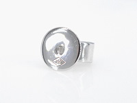 Witgouden solitair oorbellen met 4.00 carat aan natuurlijke diamanten - afbeelding 7 van  9