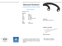 Witgouden solitair oorbellen met natuurlijke briljant geslepen diamanten - afbeelding 7 van  7