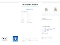 Witgouden solitair oorbellen met natuurlijke briljant geslepen diamanten - afbeelding 6 van  7