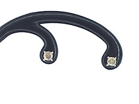 Witgouden solitair oorbellen met natuurlijke briljant geslepen diamanten