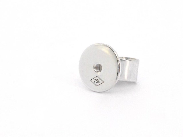 Witgouden solitair oorbellen met natuurlijke champagne diamant 3.00 carat - afbeelding 2 van  12