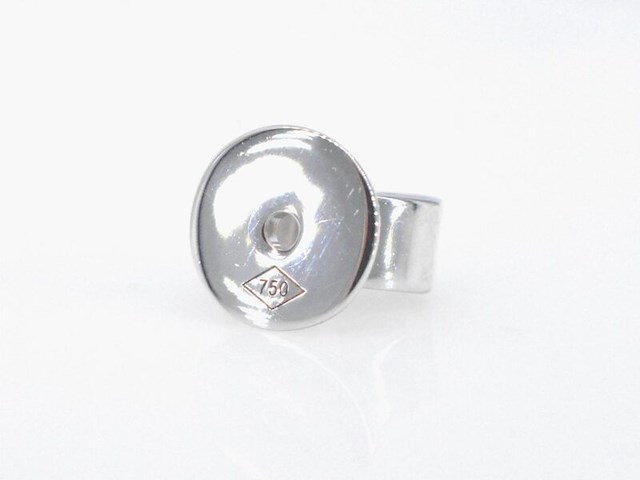 Witgouden solitair oorbellen met natuurlijke diamanten van 2.80 carat - afbeelding 7 van  9